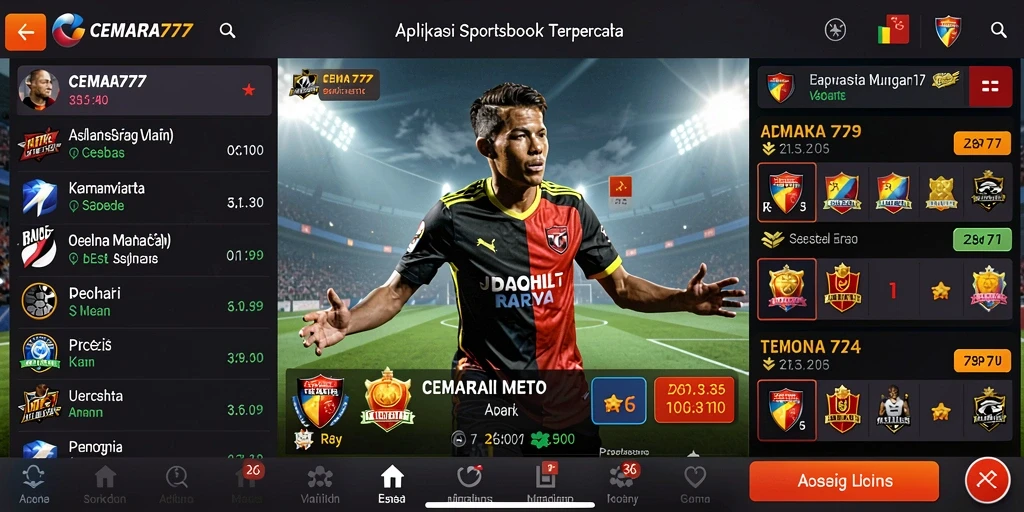 Screenshot utama CEMARA777 menampilkan pengalaman taruhan olahraga yang mengasyikkan.