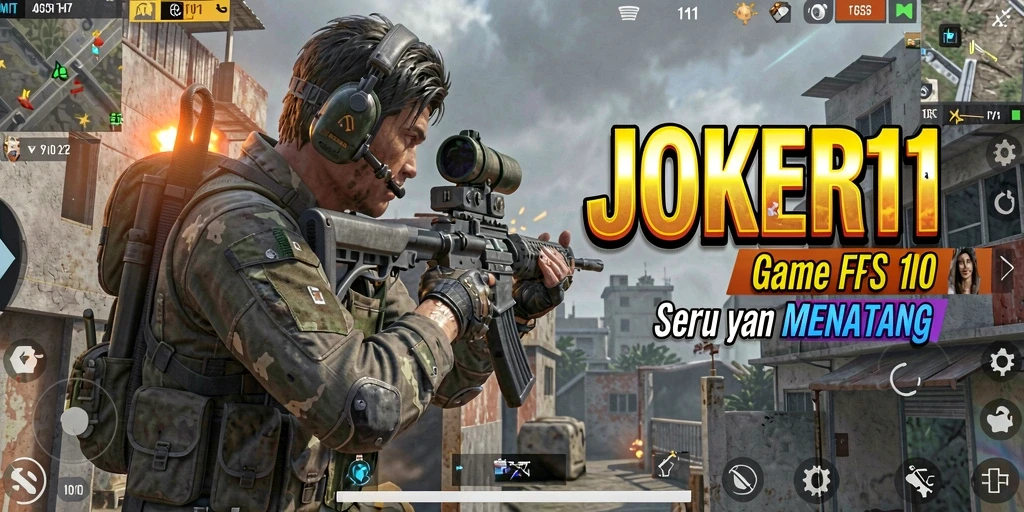 Screenshot gameplay JOKER11 menampilkan aksi tembak-menembak yang seru.