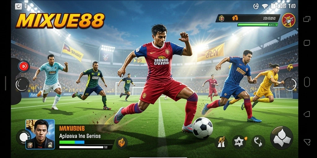 Tangkapan layarnya menunjukkan pengalaman seru bermain olahraga di MIXUE88.