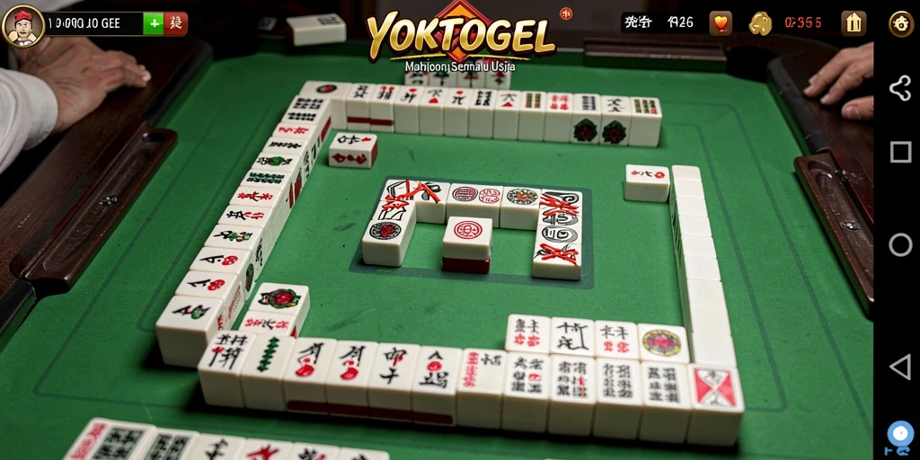 Screenshot YOKTOGEL menampilkan gameplay Mahjong yang menarik.